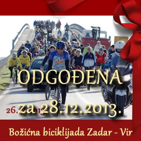 Božićna biciklijada Zadar - Vir - 28.12.2013.