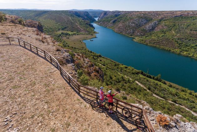 Biciklističke rute unutar NP Krka